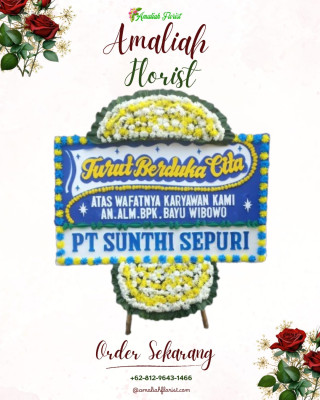 Papan Bunga Duka di Leihitu