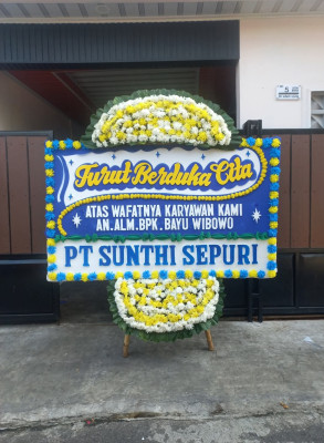 Papan Bunga Duka di Leihitu